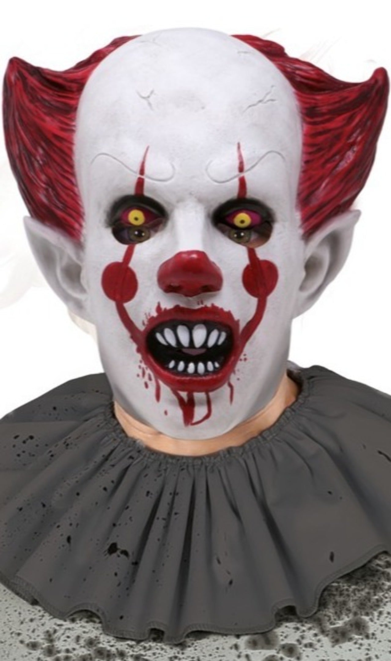 Blutige Clown ES Maske aus Latex
