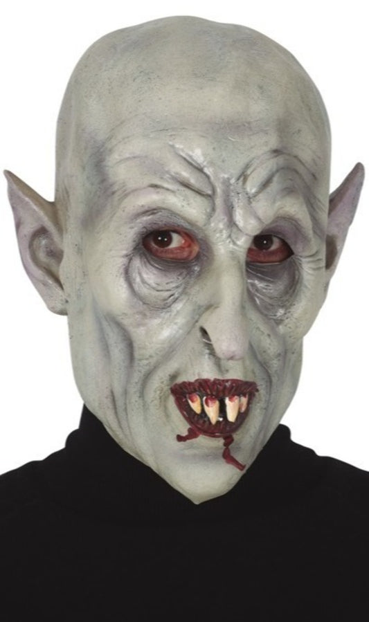 Blutige Nosferatu-Vampir-Latexmaske