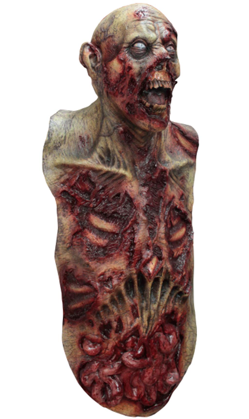 Zombie mit Brustteil Latex Maske