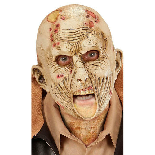 Zombie-mit-offenen-Wunden-Maske aus Latex