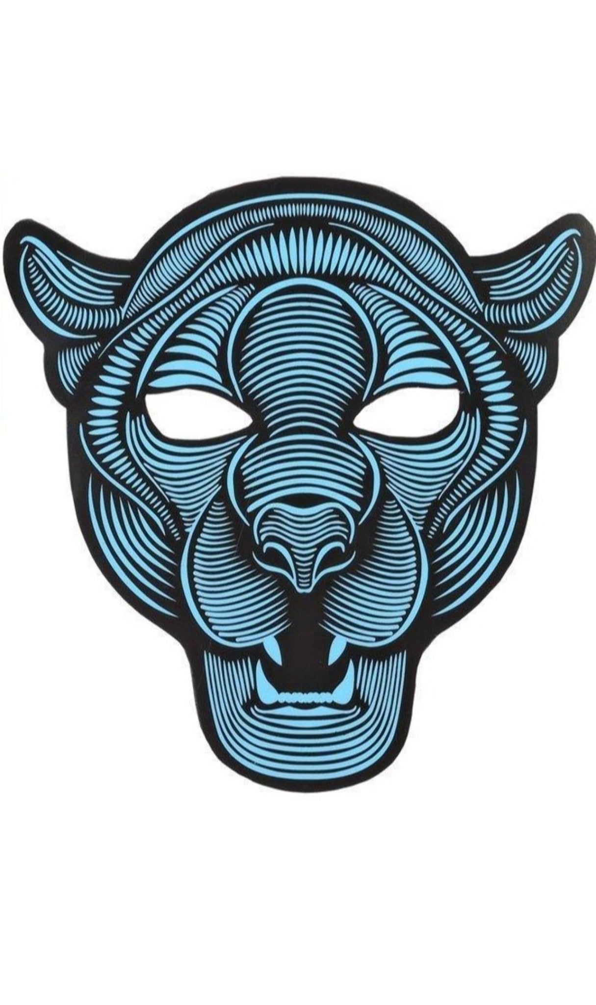 Panther LED Maske Klang Reaktiv