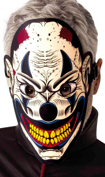 Clown Maske mit Reaktives Licht