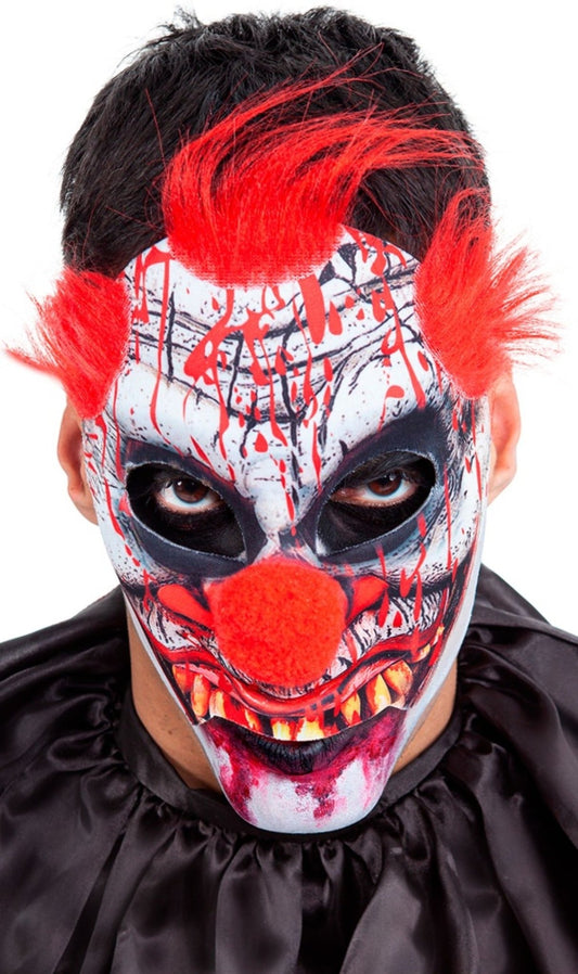 Bunte Clown-Maske