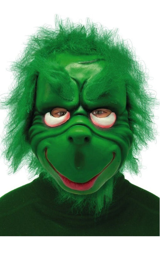 Grüne Grinch-Maske