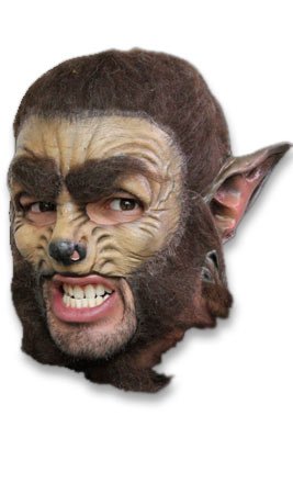 Werwolfmaske aus Latex für Herren
