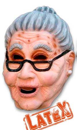 Grandma-Maske aus Latex