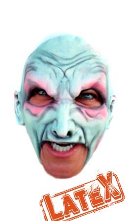 Weißer-Vampir-Maske aus Latex