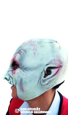Weißer-Vampir-Maske aus Latex