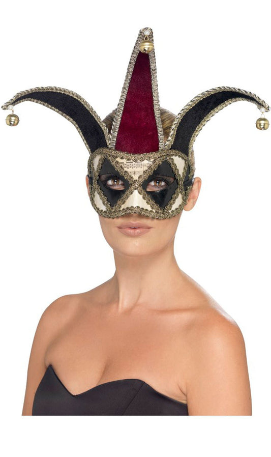 Venezianische Maske Harlekin Gotik