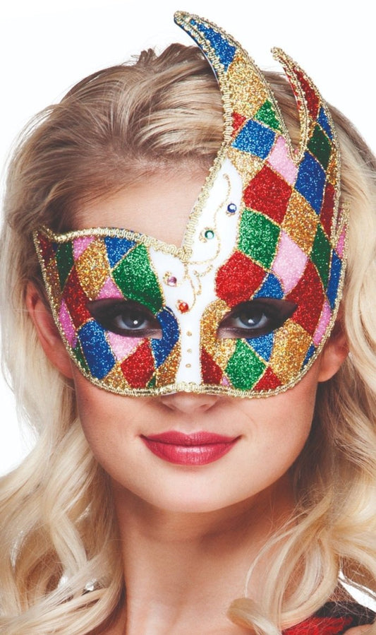 Venezianische Narr Maske bunt