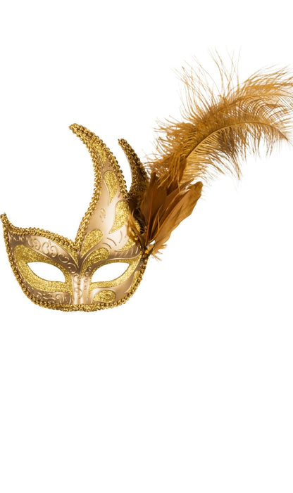 Venezianische Maske golden