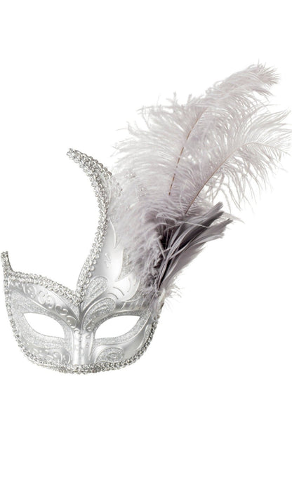 Venezianische Maske silber