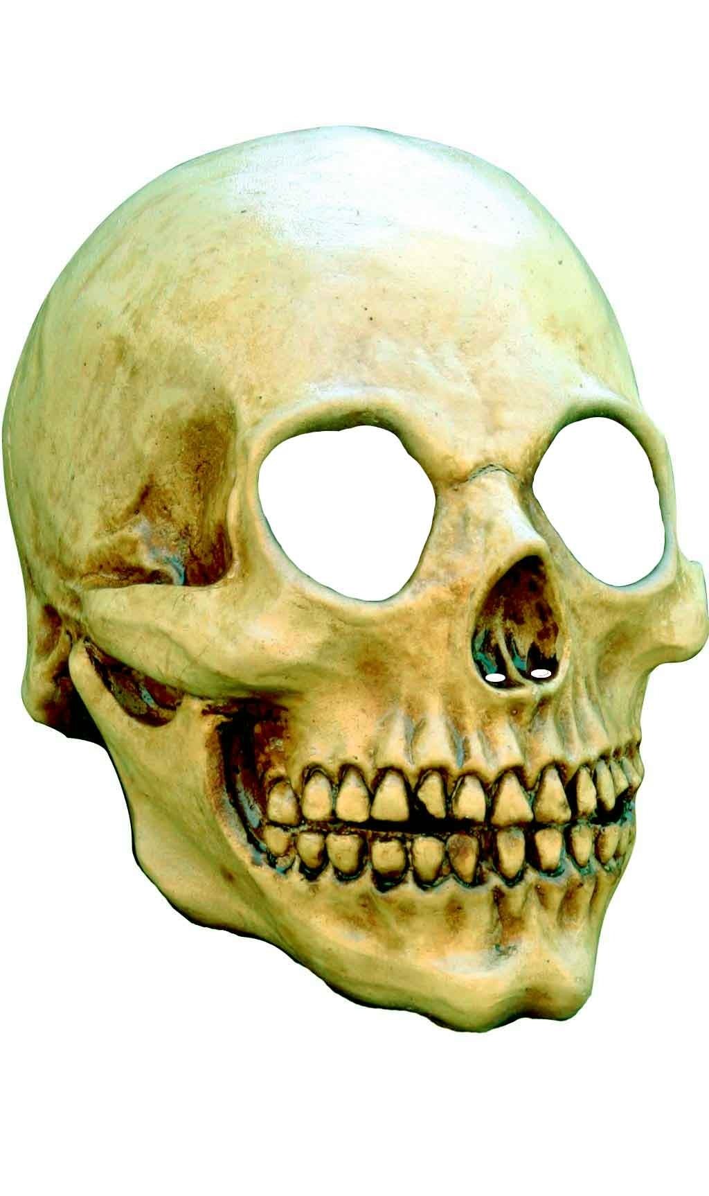 Totenkopfmaske aus Latex für Herren