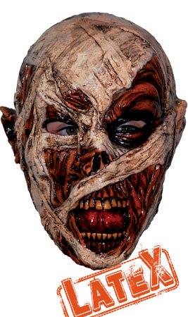 Blutige Mumie Maske aus Latex