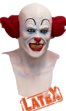 Übergeschnappter Clownmaske aus Latex
