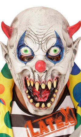 Teuflischer Clown Latex Maske für Kinder