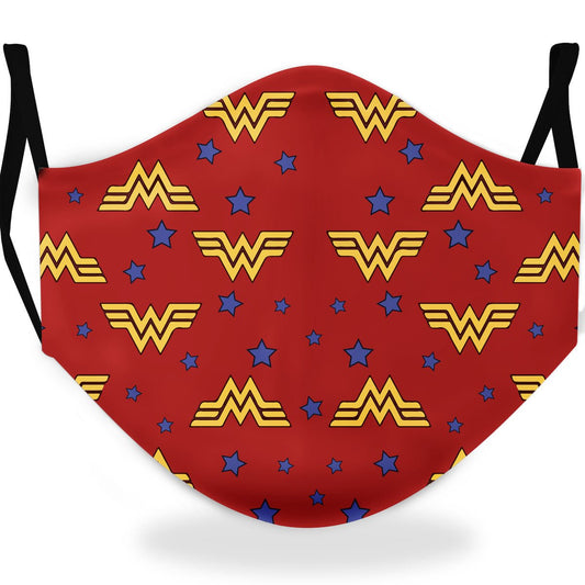 Stoffmaske Wonder Woman für Erwachsene