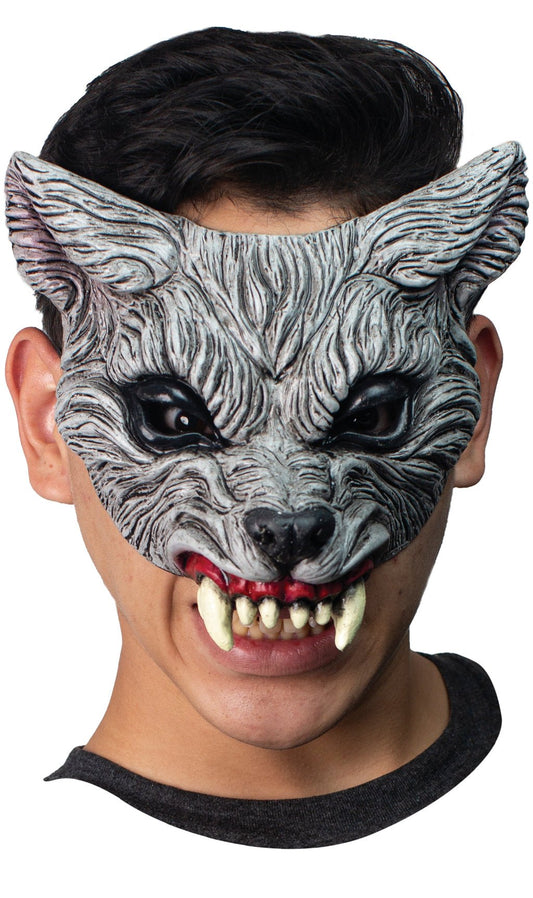 Werwolf Latex Halbmaske