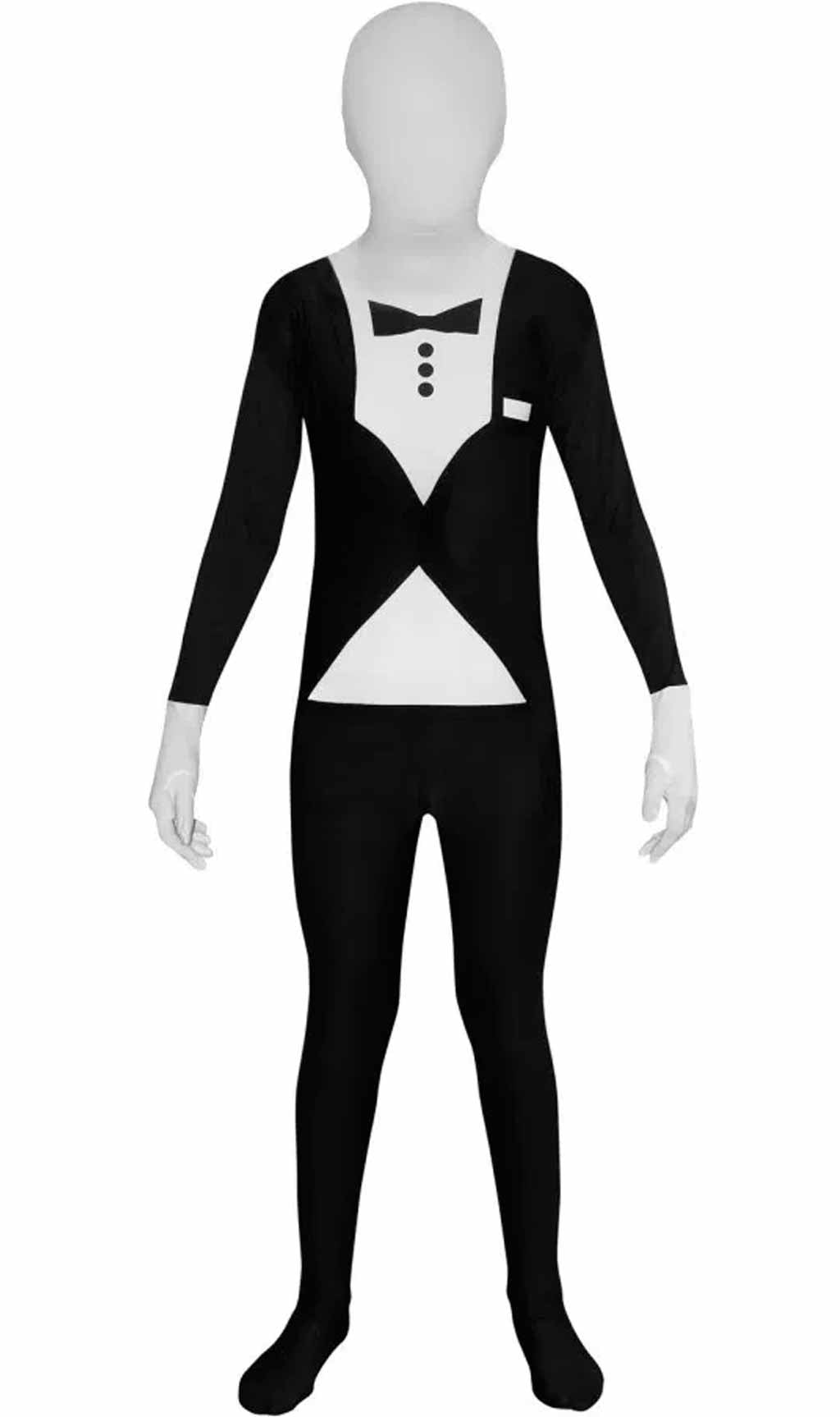 Disfraz Morphsuit™ Smoking Negro infantil I Don Disfraz