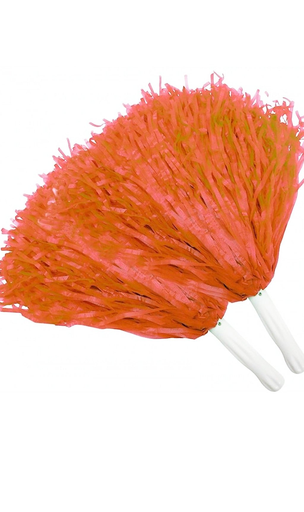 Pack 2 kleine orangefarbene Pom Poms