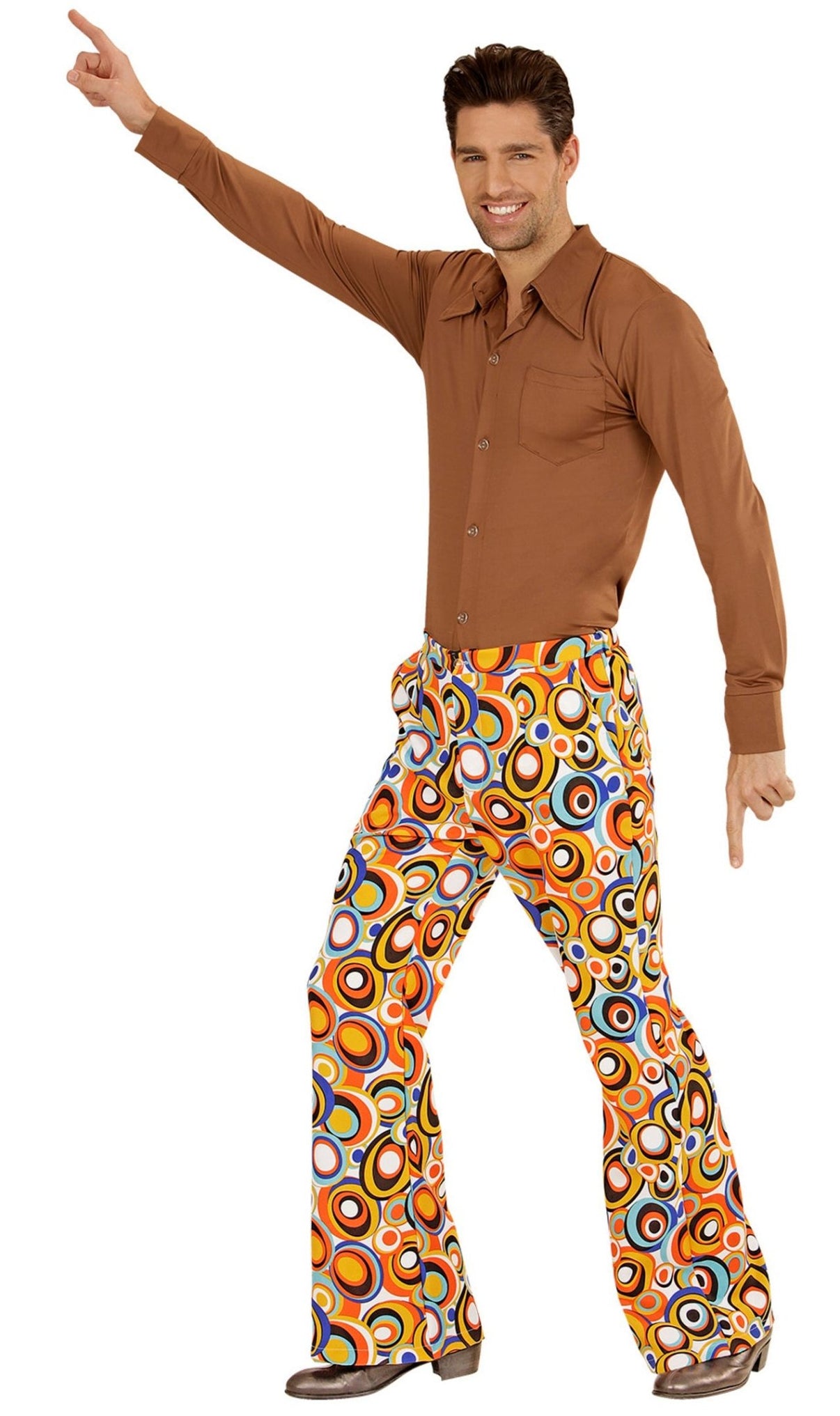 Pantalón de Años 70 Bubbles para hombre I Don Disfraz