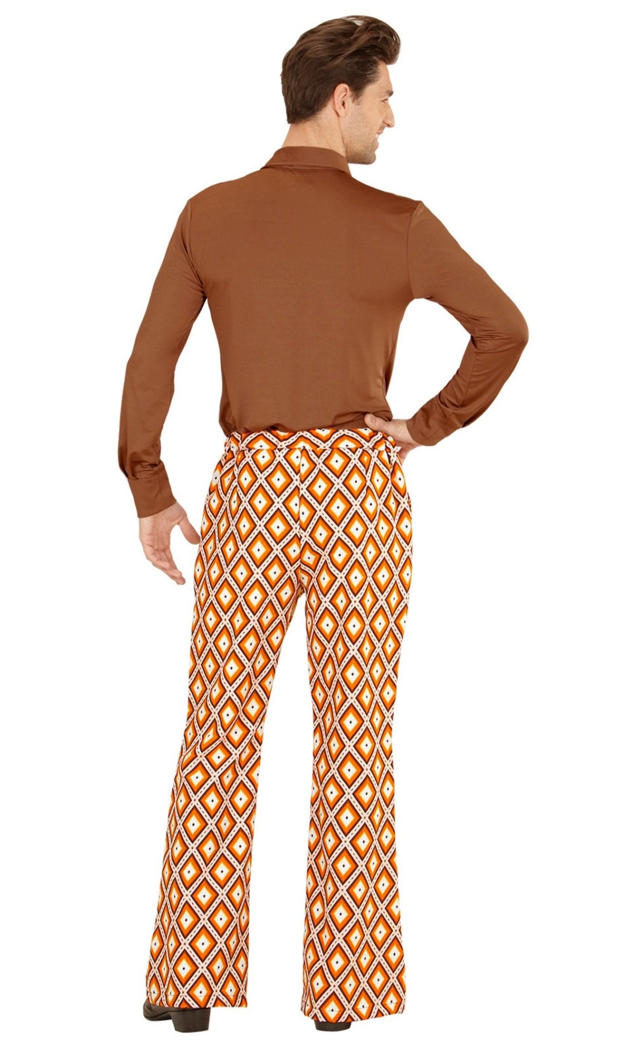 Pantalón de Años 70 Naranja para hombre I Don Disfraz