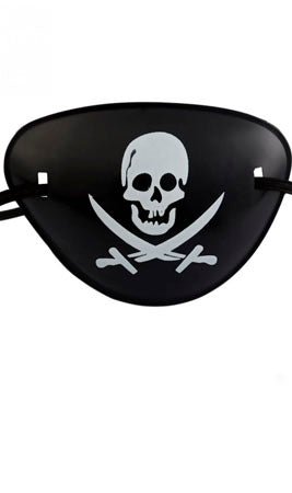Piraten-Augenklappe aus Kunststoff