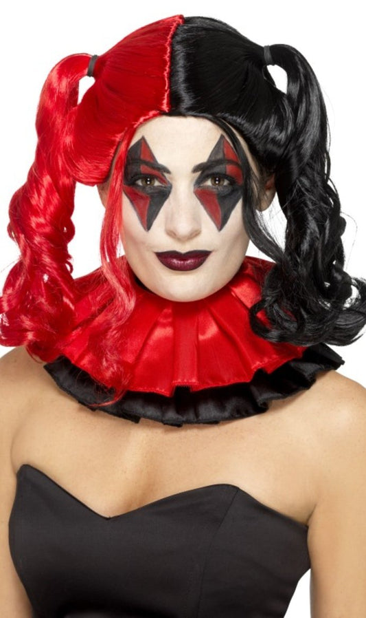 Perücke Harley Quinn zweifarbig