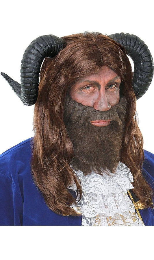 Perücke Das Biest mit Hörner