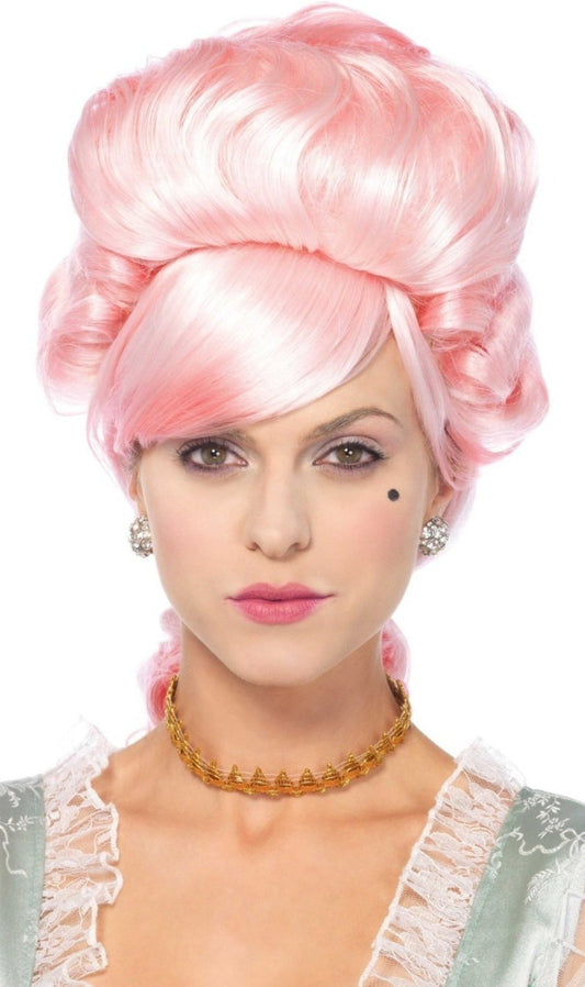 Perücke Marie Antoinette rosa