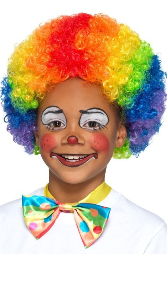 Perücke Clown Vielfarbig für Kinder