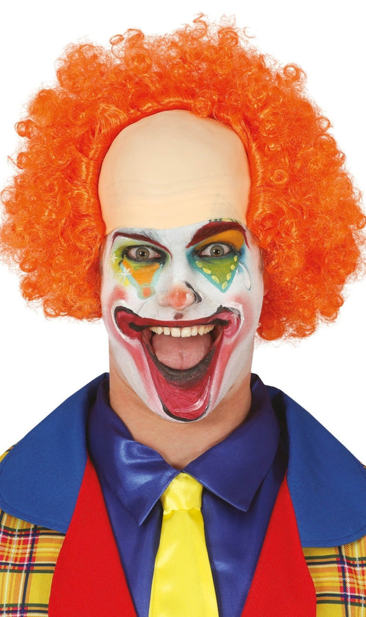 Clown-Perücke orange