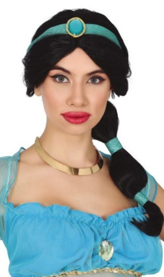 Prinzessin Jasmine Perücke schwarz