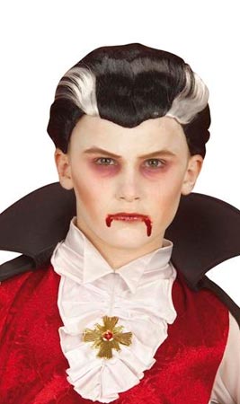 Vampir-Perücke für Kinder