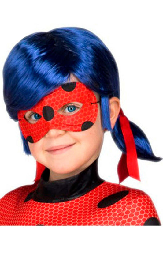 Perücke und Augenmaske Ladybug™ für Kinder