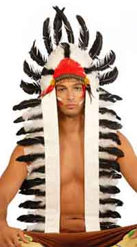 Indianerhäuptling-Federschmuck