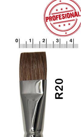 Flacher Pinsel 20mm Rindshaar-Professional
