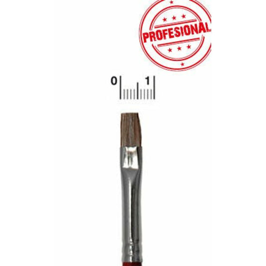 Pincel Plano 6 mm Buey Profesional | Don Disfraz