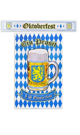 Set mit Oktoberfest-Poster und Banner