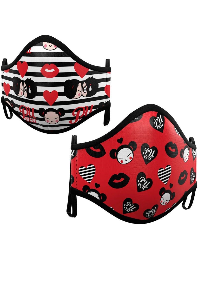 Pack 2 Mascarillas de Tela Pucca™ infantil I Don Disfraz