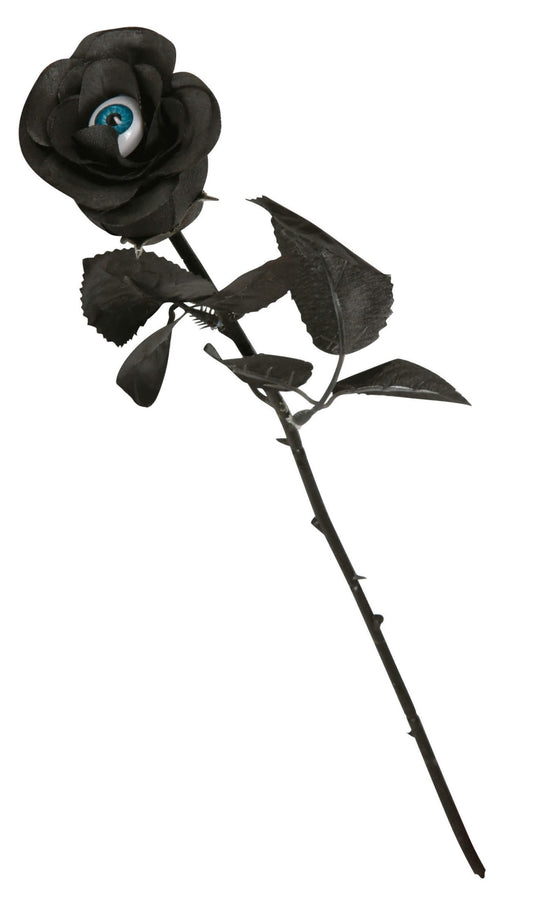 Schwarze Rose mit Auge