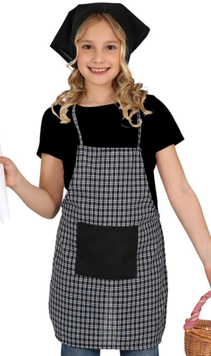 Kariertes Kastanien-Verkäuferin Set für Kinder