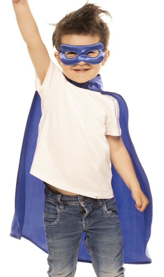 Blaues Superhelden-Set für Kinder