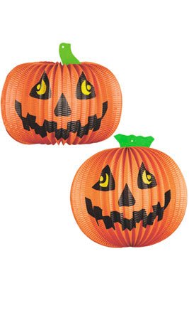 Kürbis Lampion Deko-Set