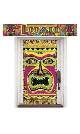 Set mit Luau-Poster und Banner