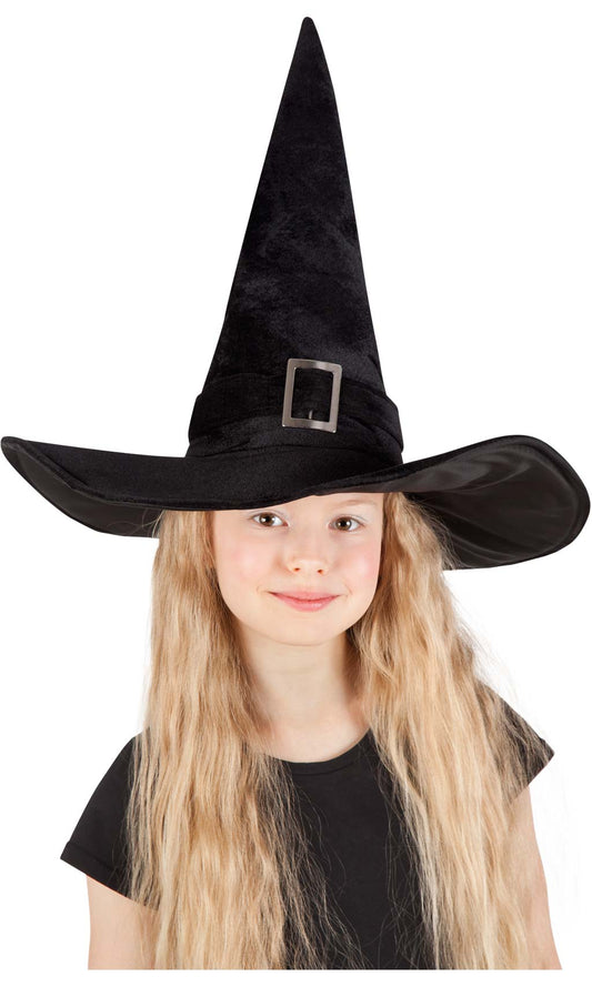 Hexenhut in schwarz für Kinder