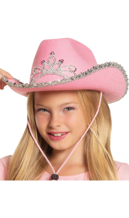 Rosa Cowgirl-Hut für Kinder