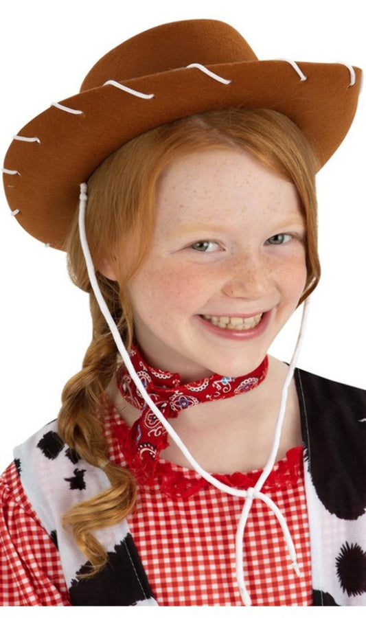 Klassischer Cowboyhut braun  für Kinder