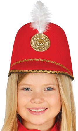 Majorette Garde Hut rot für Kinder
