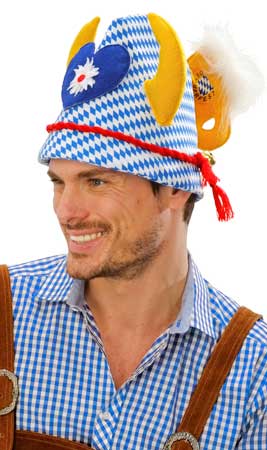 Oktoberfest-Kappe mit Hörnern